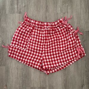 Red Gingham Women's Shorts